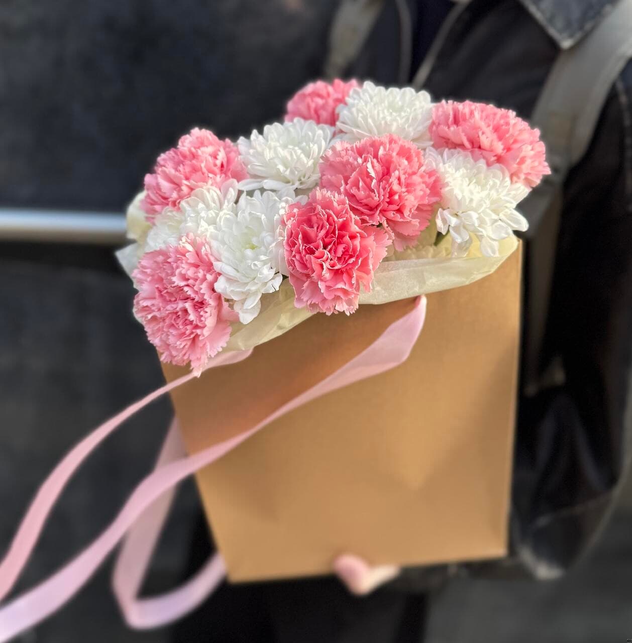 Букет «Клубничное молоко» ПИК