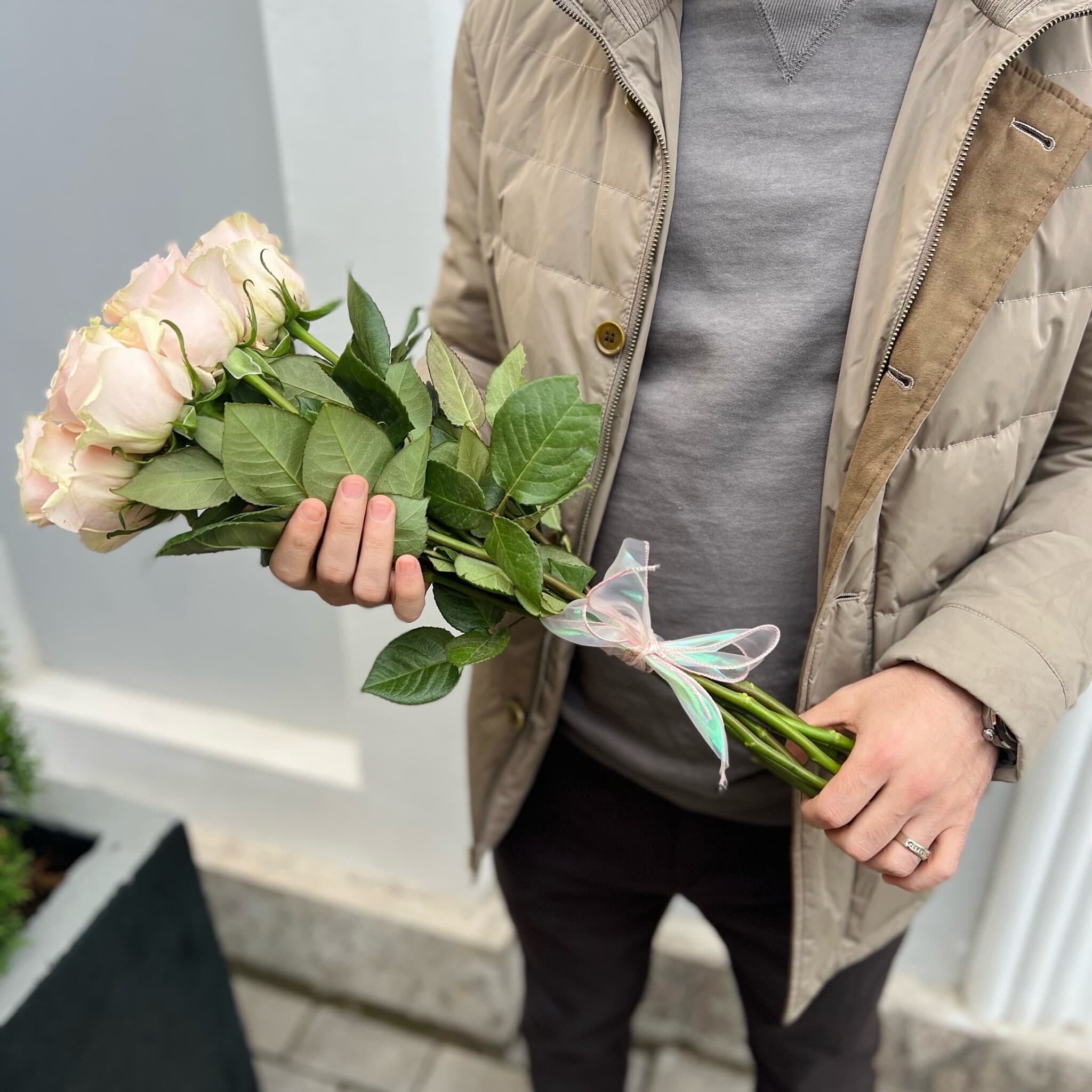 Розовые  розы в переноске ПИК, изображение 3