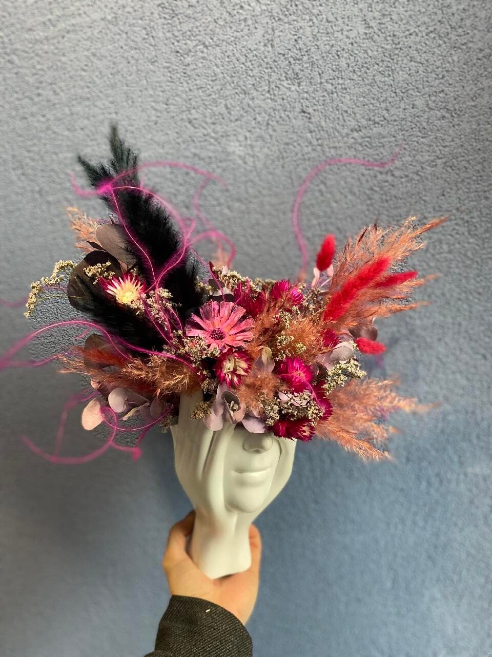 Композиция из сухоцветов «Прическа» КОМЕНДА