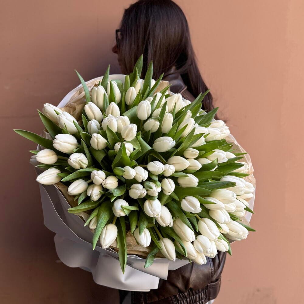 101 белоснежный тюльпан ПЕТРО